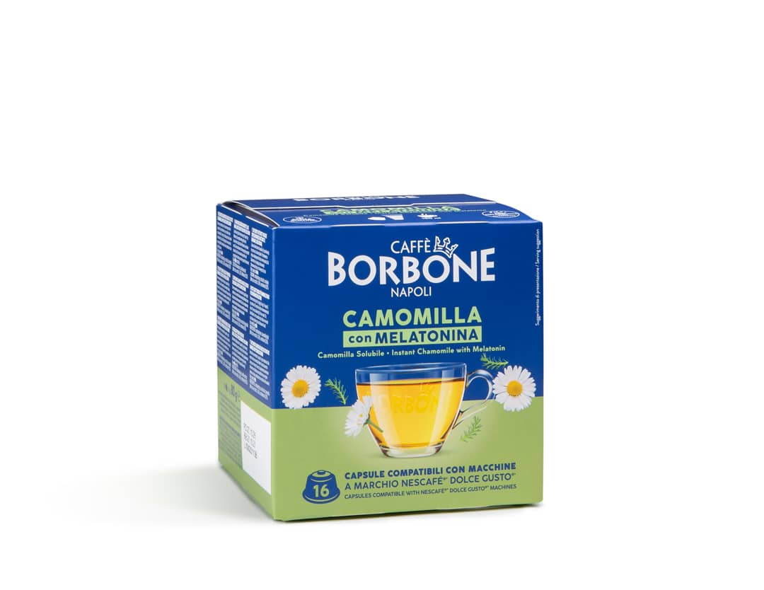 Camomilla con Melatonina Compatibile Nescafé Dolce Gusto Borbone