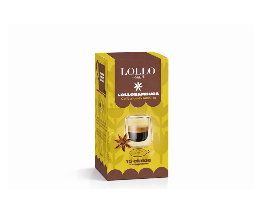 Caffè alla Sambuca Cialda Carta ESE 44mm Lollo