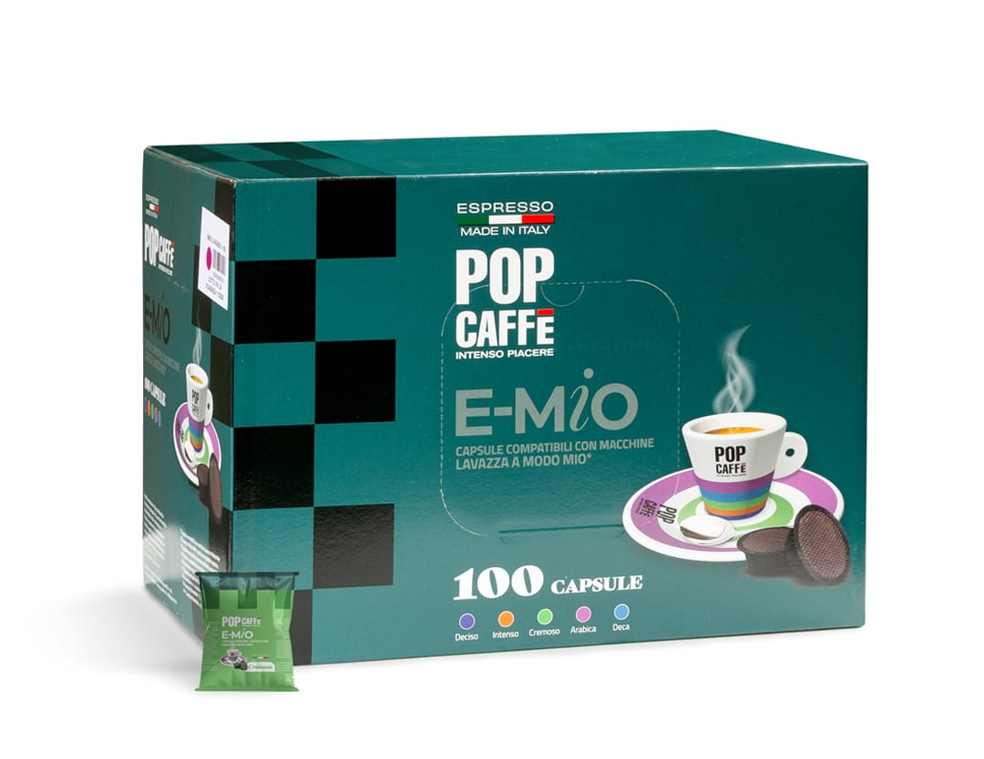 Caffè Trinca Cremeo - 100 Capsule Compatibili A Modo Mio - Gusto Intenso Italiano, Miscela Cremosa - Senza Glutine/Lattosio