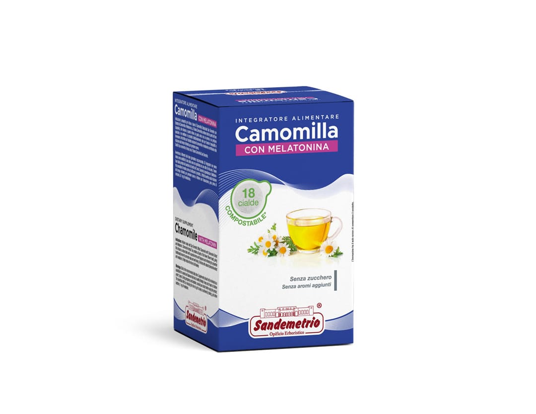 Camomilla con melatonina – Integratore Alimentare Cialda Carta ESE 44mm Sandemetrio