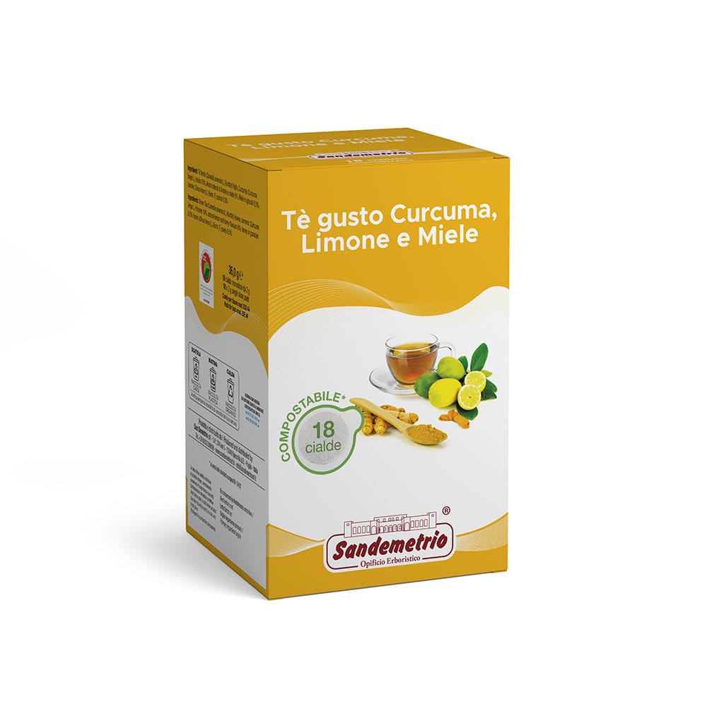 Tè gusto Curcuma Limone e Miele - 18 cialde