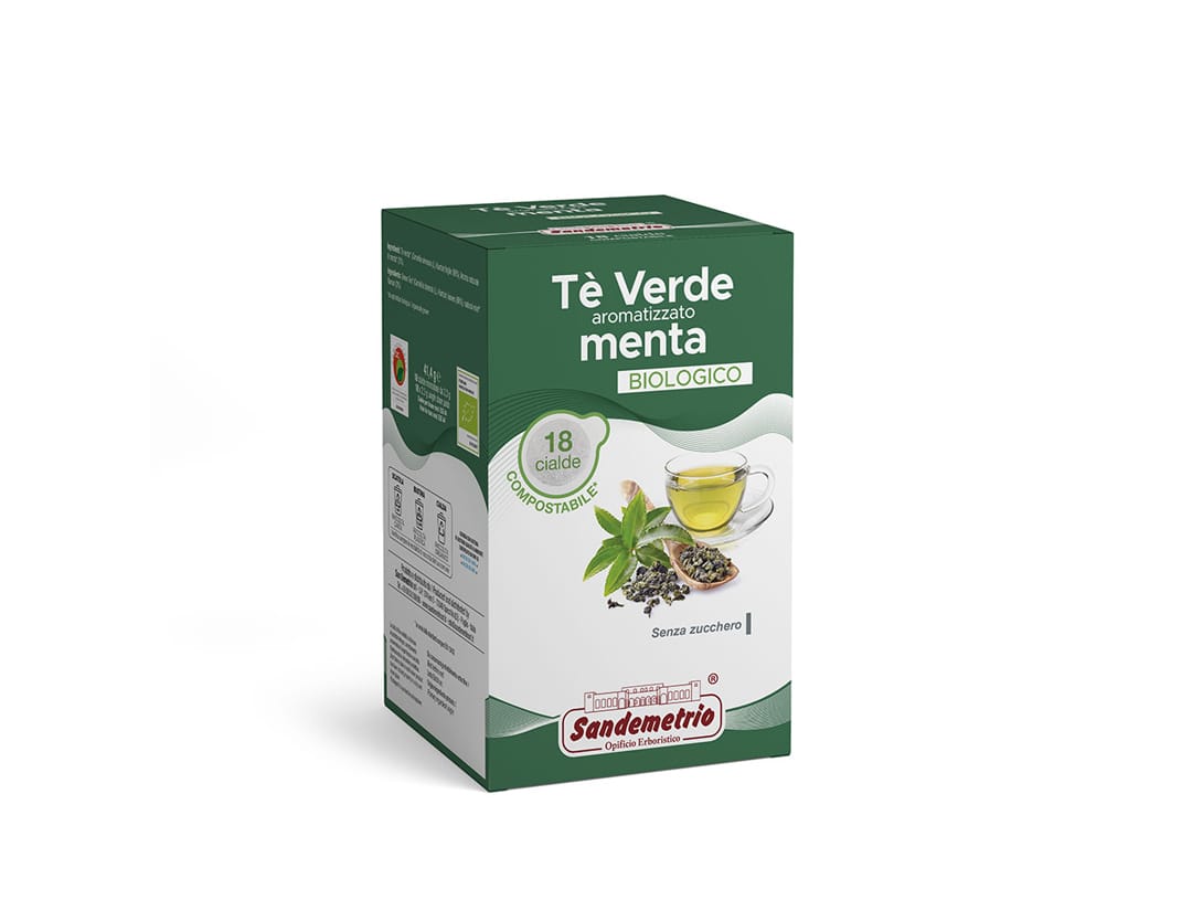 Tè verde aromatizzato Menta Cialda Carta ESE 44mm Sandemetrio