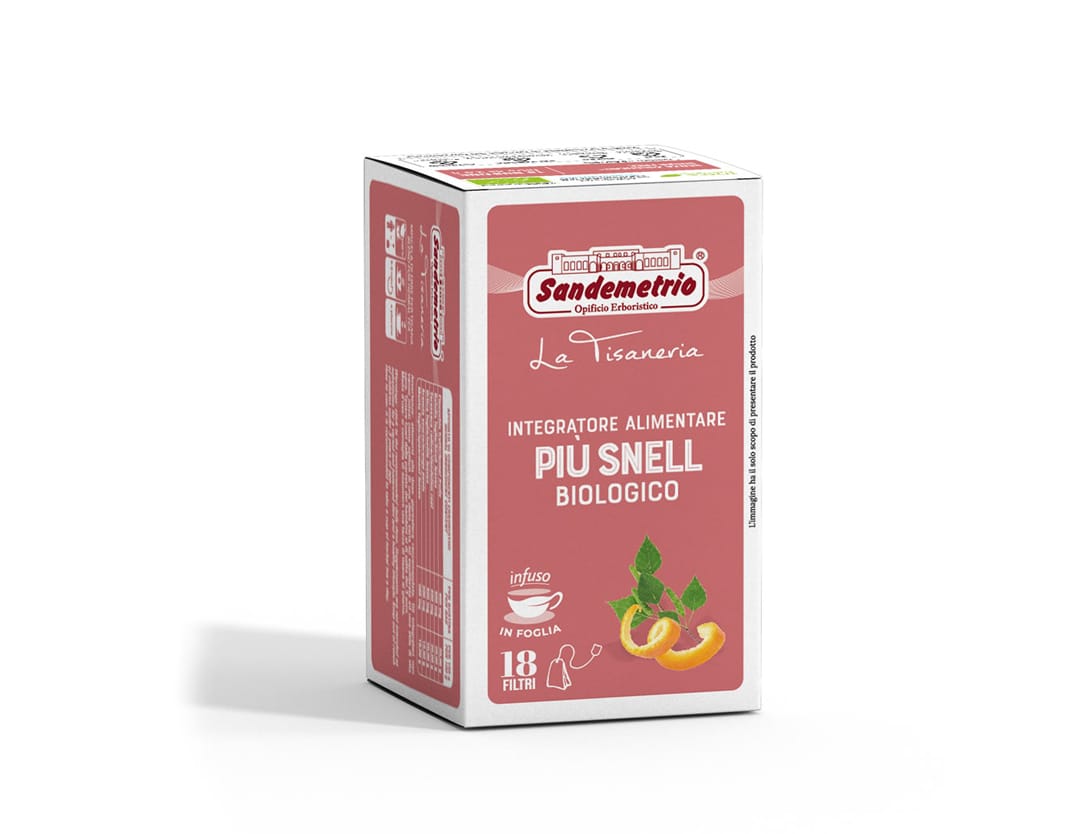 Infuso erbe più Snell - Integratore Alimentare Tè e Tisane Bustina Filtro Sandemetrio