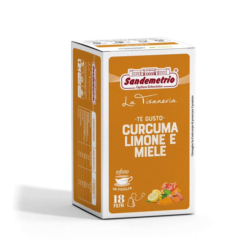 Tè gusto Curcuma Limone e Miele Filtri Sandemetrio