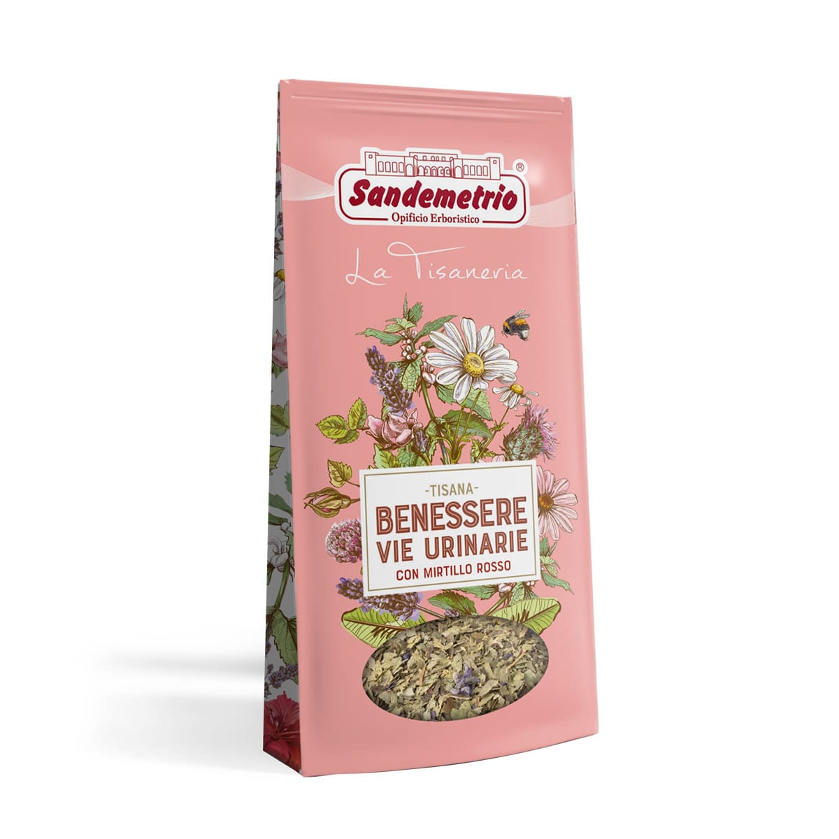 Tisana BENESSERE VIE URINARIE con Mirtillo Rosso - Integratore Alimentare - 100g