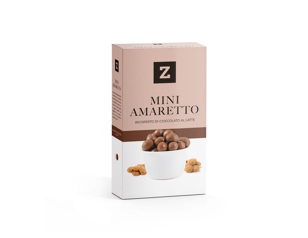 Mini amaretto ricoperto di cioccolato al latte Mini amaretto ricoperto di cioccolato al latte